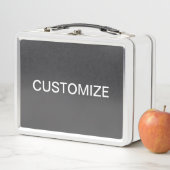 編モダンはっきりした集可能な名称、ビジネスまたはブランド等 メタルランチボックス (インサイチュ)