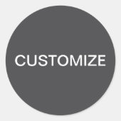 編モダンはっきりした集可能な名称、ビジネスまたはブランド等 ラウンドシール (正面)