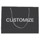 編モダンはっきりした集可能な名称、ビジネスまたはブランド等 ラージペーパーバッグ (裏面)