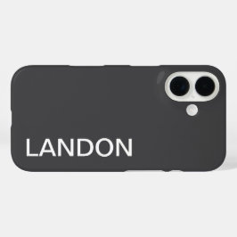 編モダンはっきりした集可能な名称、ビジネスまたはブランド等 iPhone 16ケース