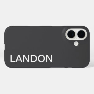 編モダンはっきりした集可能な名称、ビジネスまたはブランド等 iPhone 16ケース