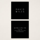 編モダンミニマル集可能な名前 | ブラック&ホワイト (正面&裏面)