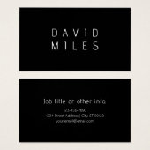 編モダンミニマル集可能な名前 | ブラック&ホワイト (正面&裏面)