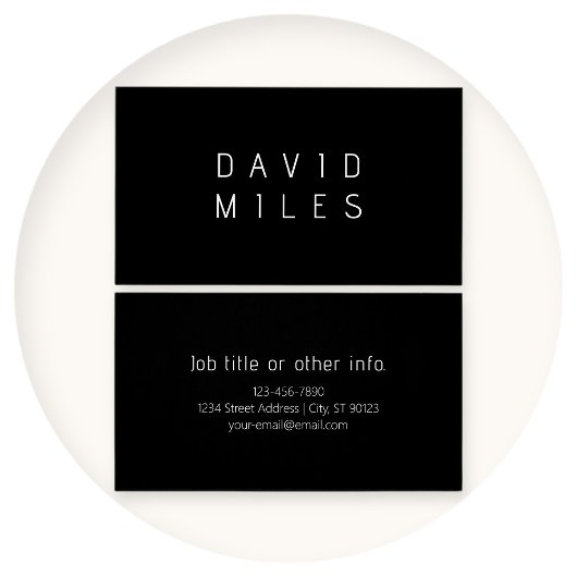 編モダンミニマル集可能な名前 | ブラック&ホワイト