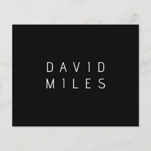 編モダンミニマル集可能な名前   ブラック&ホワイト チラシ