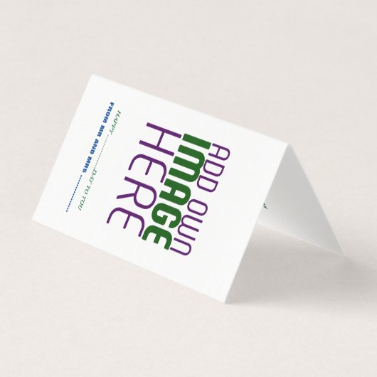 編モダン集シンプル可能な白画像文字テンプレート (正面)