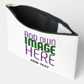 編モダン集シンプル可能な白画像文字テンプレート アクセサリーポーチ (見開き)