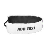 編モダン集シンプル可能な白画像文字テンプレート アスレチックヘッドバンド (左)