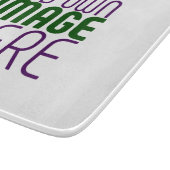 編モダン集シンプル可能な白画像文字テンプレート カッティングボード (角)