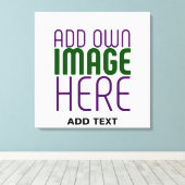 編モダン集シンプル可能な白画像文字テンプレート キャンバスプリント (インサイチュ (ウッドフロア))