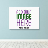 編モダン集シンプル可能な白画像文字テンプレート キャンバスプリント (インサイチュ (ウッドフロア))