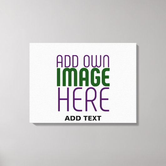 編モダン集シンプル可能な白画像文字テンプレート キャンバスプリント (正面)