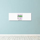 編モダン集シンプル可能な白画像文字テンプレート キャンバスプリント (インサイチュ (ウッドフロア))