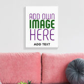 編モダン集シンプル可能な白画像文字テンプレート キャンバスプリント (インサイチュ (リビング))
