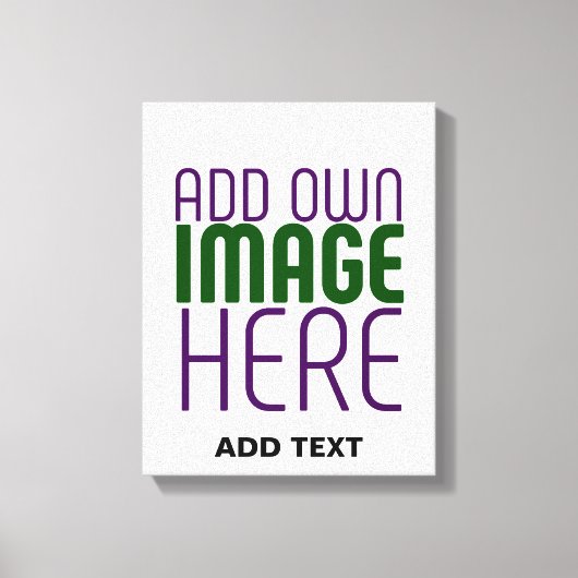 編モダン集シンプル可能な白画像文字テンプレート キャンバスプリント (正面)
