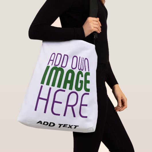 編モダン集シンプル可能な白画像文字テンプレート クロスボディバッグ (クローズアップ)