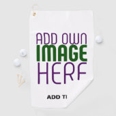 編モダン集シンプル可能な白画像文字テンプレート ゴルフタオル (インサイチュ)