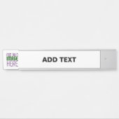 編モダン集シンプル可能な白画像文字テンプレート サインプレート (正面)