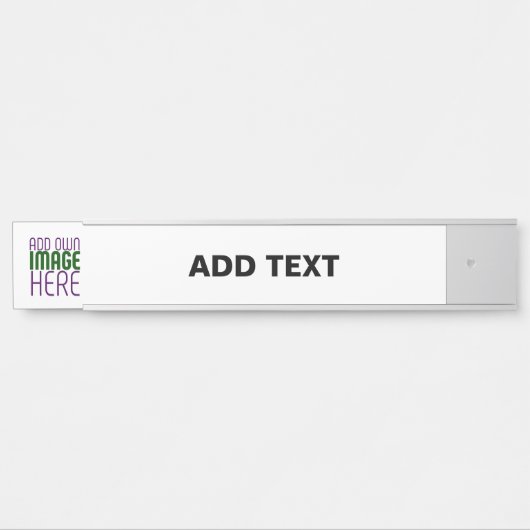 編モダン集シンプル可能な白画像文字テンプレート サインプレート (正面)