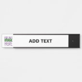 編モダン集シンプル可能な白画像文字テンプレート サインプレート (正面)