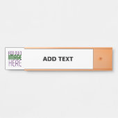 編モダン集シンプル可能な白画像文字テンプレート サインプレート (正面)