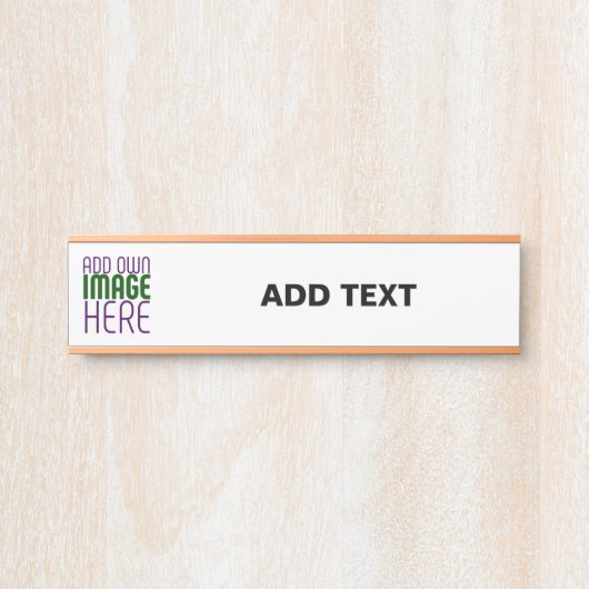 編モダン集シンプル可能な白画像文字テンプレート サインプレート (正面)