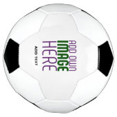 編モダン集シンプル可能な白画像文字テンプレート サッカーボール (回転)