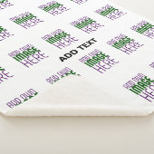 編モダン集シンプル可能な白画像文字テンプレート シェルパブランケット (3/4)