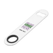 編モダン集シンプル可能な白画像文字テンプレート スピード栓抜き (裏面アングル)