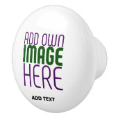 編モダン集シンプル可能な白画像文字テンプレート セラミックノブ (右)