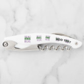 編モダン集シンプル可能な白画像文字テンプレート ソムリエナイフ (正面)