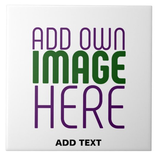 編モダン集シンプル可能な白画像文字テンプレート タイル (正面)