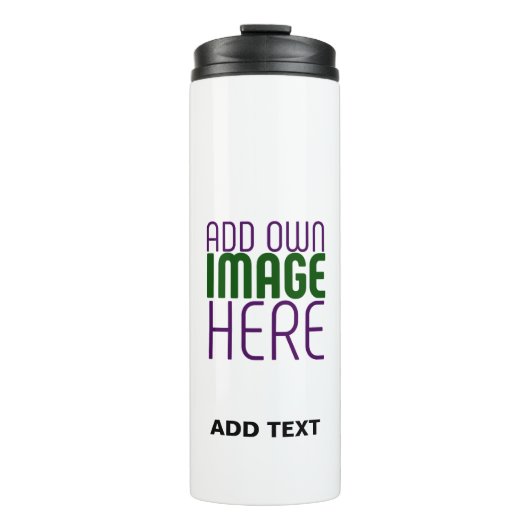 編モダン集シンプル可能な白画像文字テンプレート タンブラー (正面)