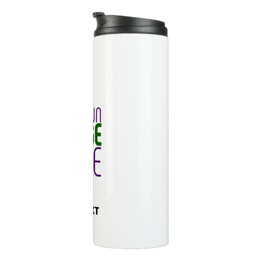 編モダン集シンプル可能な白画像文字テンプレート タンブラー (回転右)