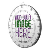 編モダン集シンプル可能な白画像文字テンプレート ダーツボード (正面右)