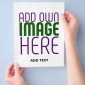 編モダン集シンプル可能な白画像文字テンプレート チラシ (手)
