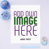 編モダン集シンプル可能な白画像文字テンプレート チラシ (シングル)