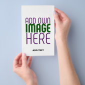 編モダン集シンプル可能な白画像文字テンプレート チラシ (ハンドル)