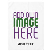 編モダン集シンプル可能な白画像文字テンプレート テーブルクロス (正面)