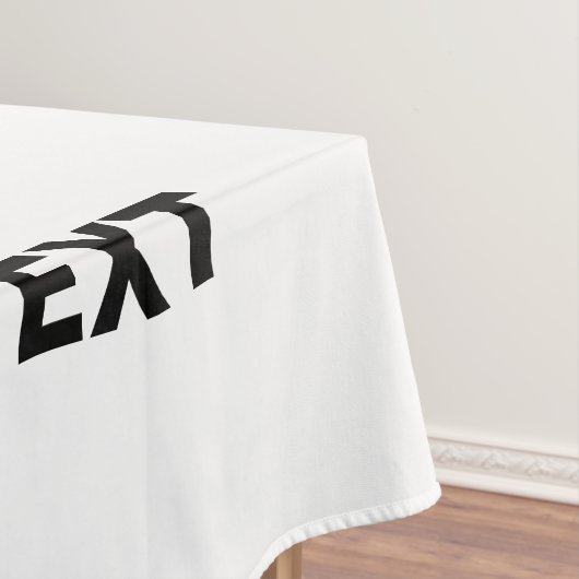 編モダン集シンプル可能な白画像文字テンプレート テーブルクロス (インサイチュ)