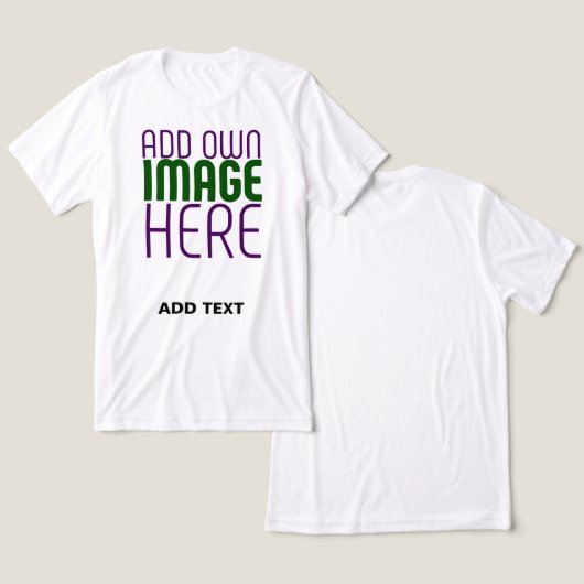 編モダン集シンプル可能な白画像文字テンプレート トライブレンドＴシャツ (デザイン正面&裏面)