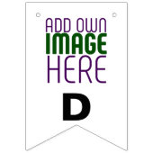 編モダン集シンプル可能な白画像文字テンプレート バンティングフラッグ (第2の旗)