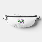 編モダン集シンプル可能な白画像文字テンプレート ファニーパック (レイダウン)