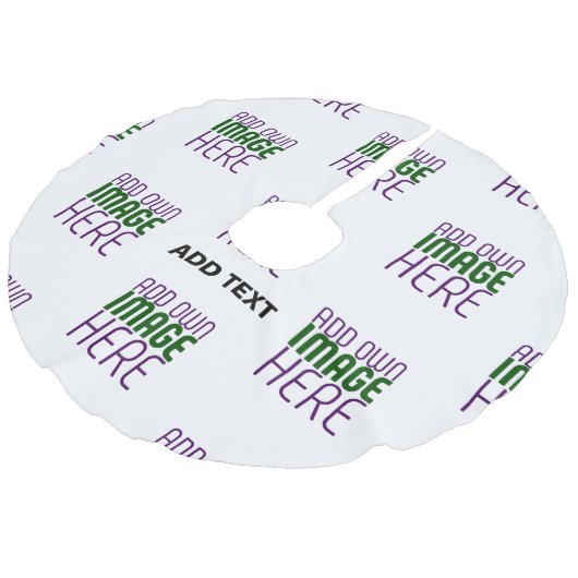 編モダン集シンプル可能な白画像文字テンプレート フェイクリネンツリースカート (アングル)