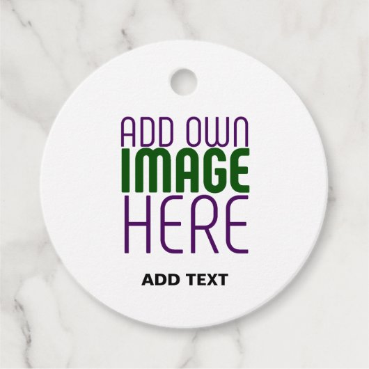 編モダン集シンプル可能な白画像文字テンプレート フェイバータグ (正面)