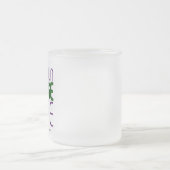 編モダン集シンプル可能な白画像文字テンプレート フロストグラスマグカップ (中央)