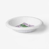 編モダン集シンプル可能な白画像文字テンプレート ペーパーボウル (傾斜あり)