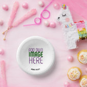 編モダン集シンプル可能な白画像文字テンプレート ペーパーボウル (パーティー)