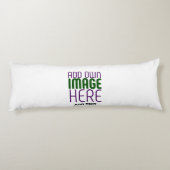 編モダン集シンプル可能な白画像文字テンプレート ボディピロー (裏面)