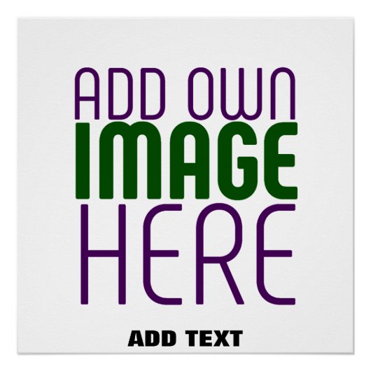 編モダン集シンプル可能な白画像文字テンプレート ポスター (正面)